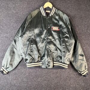 Vintage Pro-Fit Walker Jacket Mens XL Satin Bomber Auburn Sportswear 90s